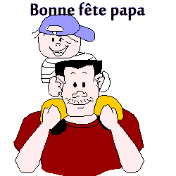 Gif animé bonne fête papa